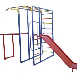 Комплекс спортивно-игровой с горкой, уличный.