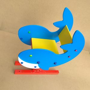 Качели-качалка на пружине 'Кит'