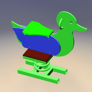 Качели - качалка на пружине 'Уточка'