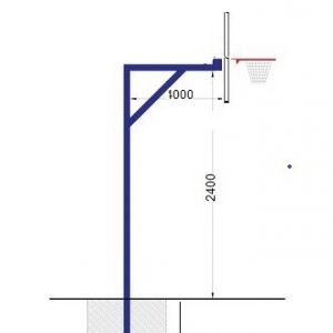 Стойка баскетбольная со щитом