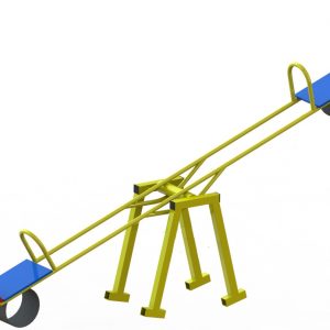 Качели-балансир с амортизацией