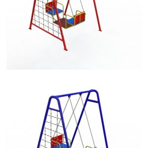 Качели детские, лодочка на цепях.