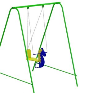 Качели уличные детские "Лошадка"