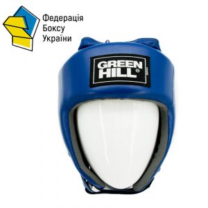 Боксерский Шлем с печатью ФБУ, Green hill "UBF", синий