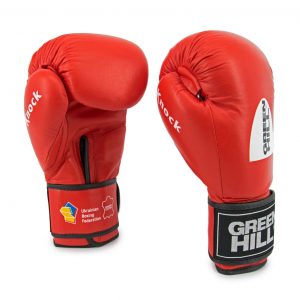 Перчатки боксерские Green hill "Knock", 14-oz (унций), красные