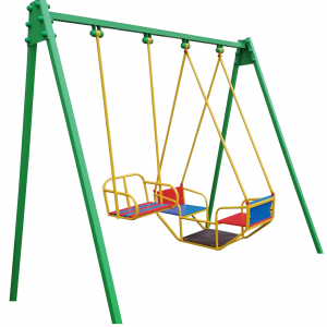 Качели трехместные детские