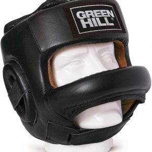 Боксерский шлем бамперный Green hill Fort, черный
