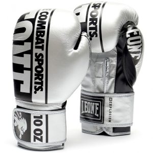 Боксерские перчатки Leone Nexplosion Silver
