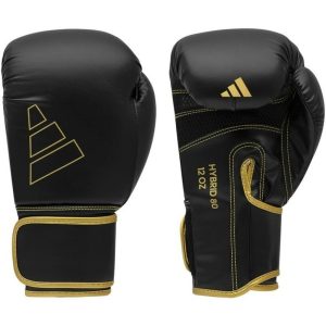 12 унцій, чорно/золотий, Hybrid 80, боксерські рукавиці adidas
